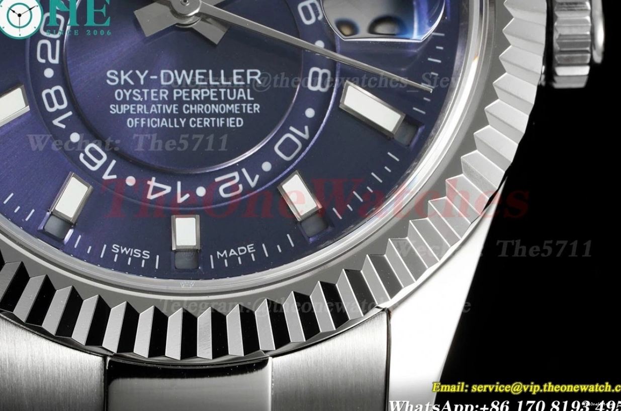 SS 326934 SkyDweller 42mm Stk A9001 FNF Blue SS 0111